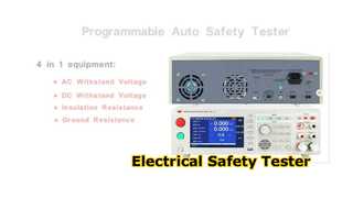 Auto Safety Tester 4 in1 Electrical Safety Testing