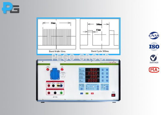 5KV Output Voltage 3 Phase Electrical Fast Transient Generator with PLC Touch Screen and Built-in CDN for EMC Testing